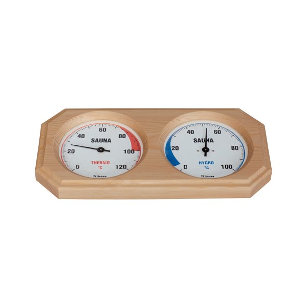 Finnsa Holz-Sauna-Hygrothermometer, 8-Eck