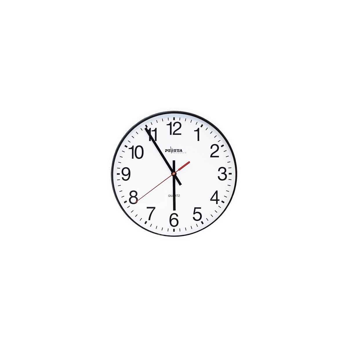 Mosewa Wanduhr Aus Holz – 35,6 Cm, Geräuschlos, Minimalistisch, Batteriebetrieben (Weiß)