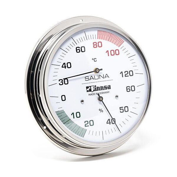 Sauna-Hygrotherm, 130mm, Flansch, neue Skala