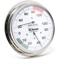 Sauna-Hygrotherm, 130mm, Flansch, neue Skala