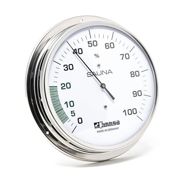 Sauna-Hygrometer, 130mm, Flansch, neue Skala