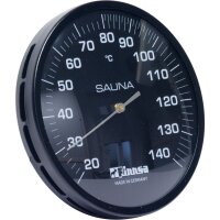 Sauna-Hygrometer Ø 13 cm - schwarz