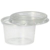 Portionsbecher mit Deckel, 30 ml, transparent