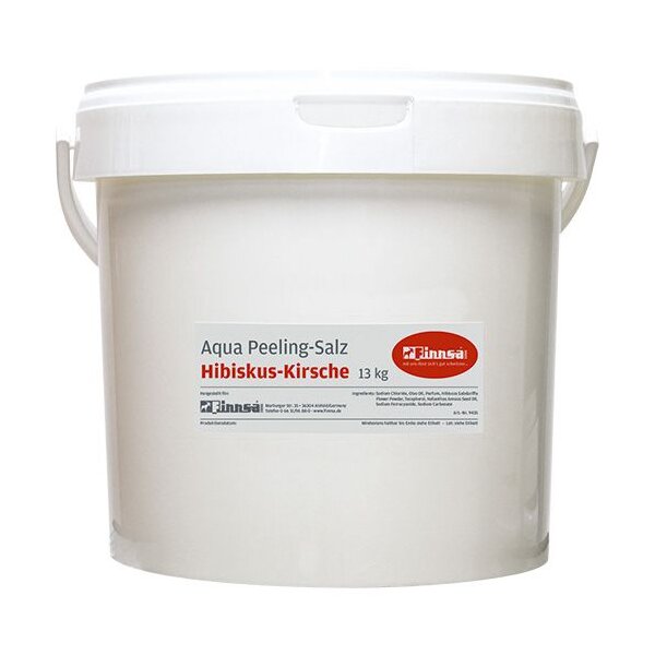 Aqua-Peeling-Salz Hibiskus-Kirsche, 13 kg