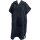 Poncho "Samt", schwarz, L/XL
