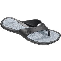 Herren V-Strap Slipper, silber/grau, Größe 40