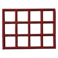 Gitter-Bodenmatte, 80 cm, rubinrot
