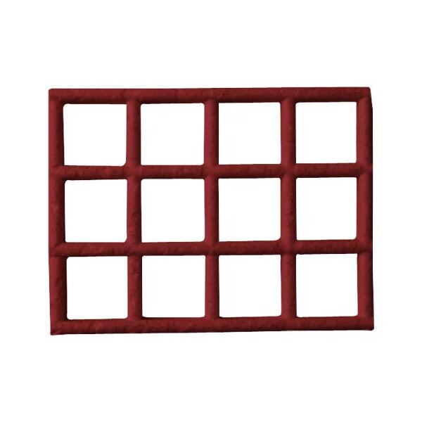 Gitter-Bodenmatte, 100 cm, rubinrot