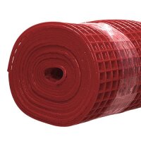 Gitter-Bodenmatte, 80 cm Rolle, rubinrot