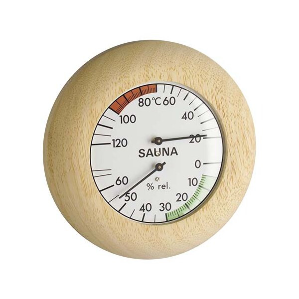 Sauna-Hygrotherm mit Holzring