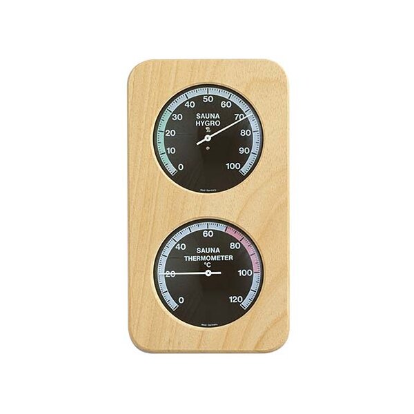 Sauna-Hygrotherm mit Holzrahmen