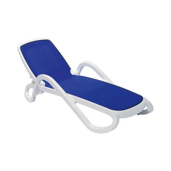 Wellnessliege ALFA, blau, weiß