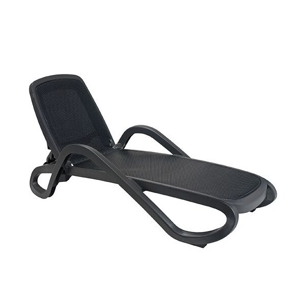 Wellnessliege ALFA, anthrazit, anthrazit