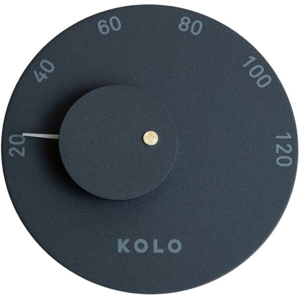 Kolo Thermometer Ø 12 cm, schwarz