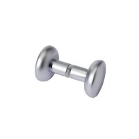 Türknopf-Set Chrom (Preis/ Paar)