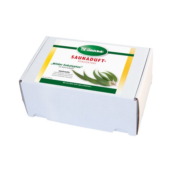 Sauna-Duftbox 15 ml Miniaturflasche 24x15 ml sortenrein Wilder Eukalyptus