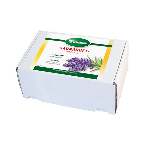 Sauna-Duftbox 15 ml Miniaturflasche 24x15 ml sortenrein Lavendel