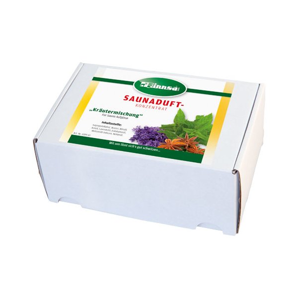 Sauna-Duftbox 15 ml Miniaturflasche 24x15 ml sortenrein Kräutermischung