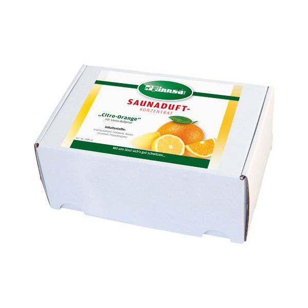 Sauna-Duftbox 15 ml Miniaturflasche 24x15 ml sortenrein Citro-Orange