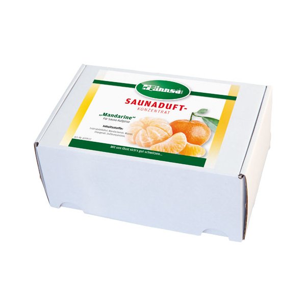 Sauna-Duftbox 15 ml Miniaturflasche 24x15 ml sortenrein Mandarine