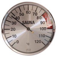 Sauna Thermometer vernickelt 135 mm